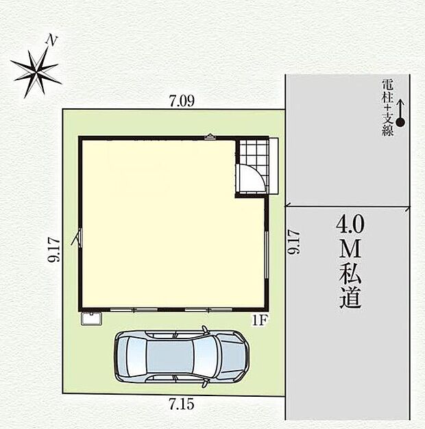 ☆全体区画図☆
南側にカースペースを設け、陽当たりと開放感がございます。
暮らしやすさと安らぎを感じる邸宅です。