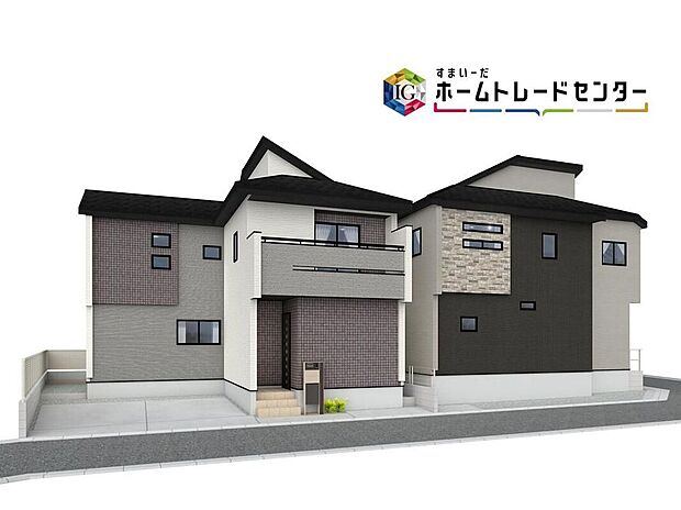 ☆完成イメージ☆周辺には緑豊かな場所が多く、穏やかな時が流れる落ち着いた低層住宅地です。ゆとりの広さを誇る魅力あふれる邸宅です。省エネ性能ラベル取得！