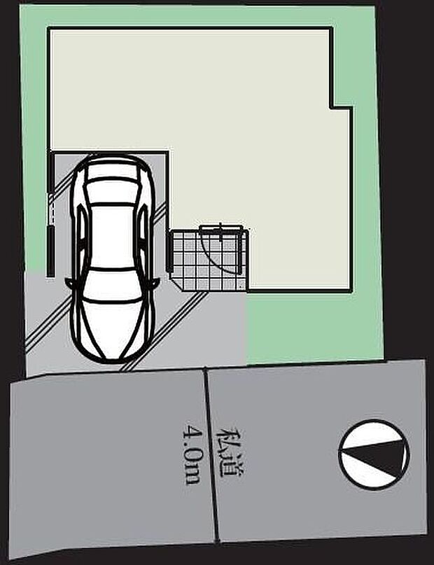 ☆全体区画図☆ビルトインガレージございます。車通りが少ない閑静な住宅地です。小さなお子様のいるご家庭にも安心の住環境♪