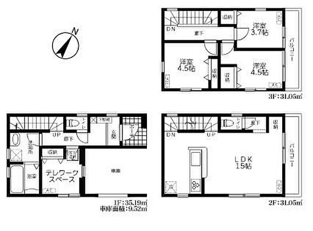 価格2490万円、3LDK、土地面積60.22m2、建物面積97.29m2 