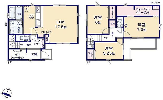 (7号棟)、価格4249万円、3LDK、土地面積104.81m2、建物面積99.67m2 