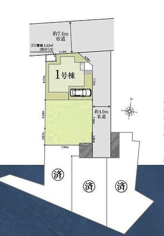 【全体区画図】カースペースございます。
