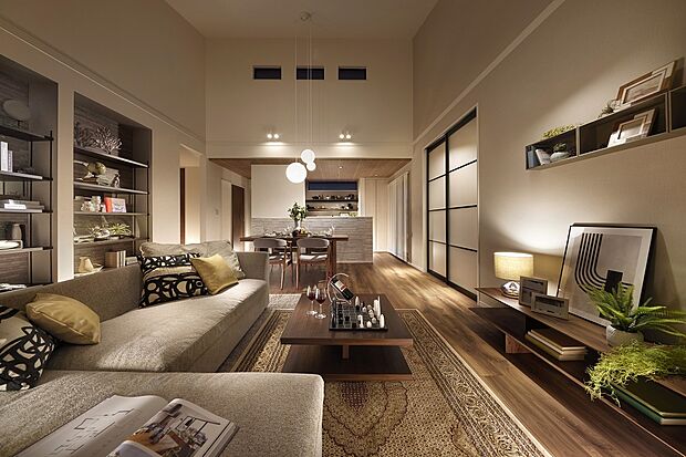 【※当社施工例画像／分譲済み】家族とのかけがえのない時間を過ごしていただくために、ゆとりとともに、使いやすさ、心地よさを追求。