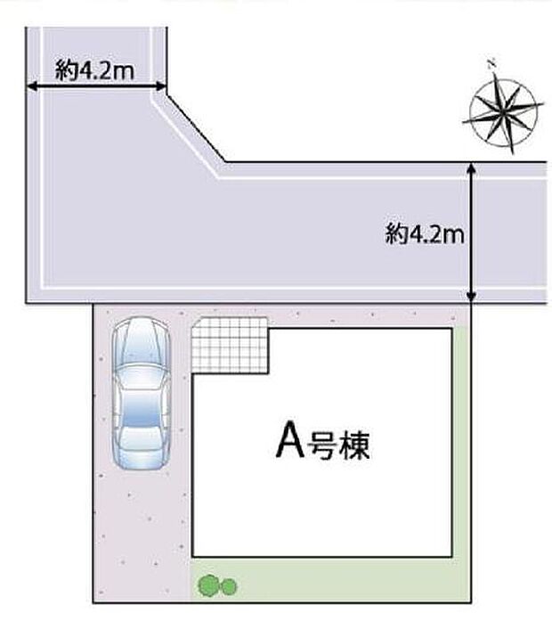 空いたスペースには、花や緑で彩るガーデニングもオススメです。