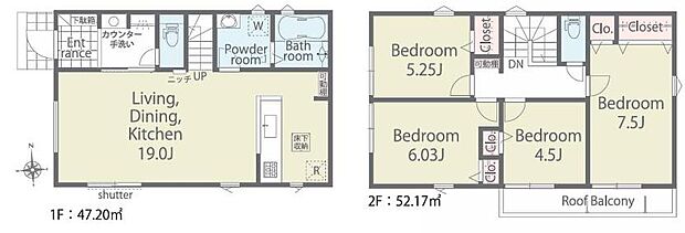 (1号棟)、価格4180万円、4LDK、土地面積162.41m2、建物面積99.37m2