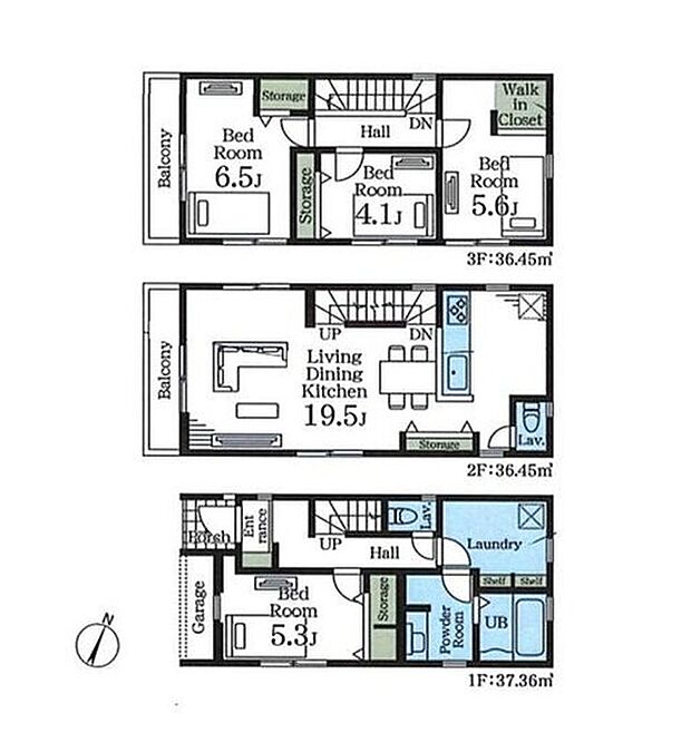 (1号棟)、価格4180万円、4LDK、土地面積78.4m2、建物面積110.26m2