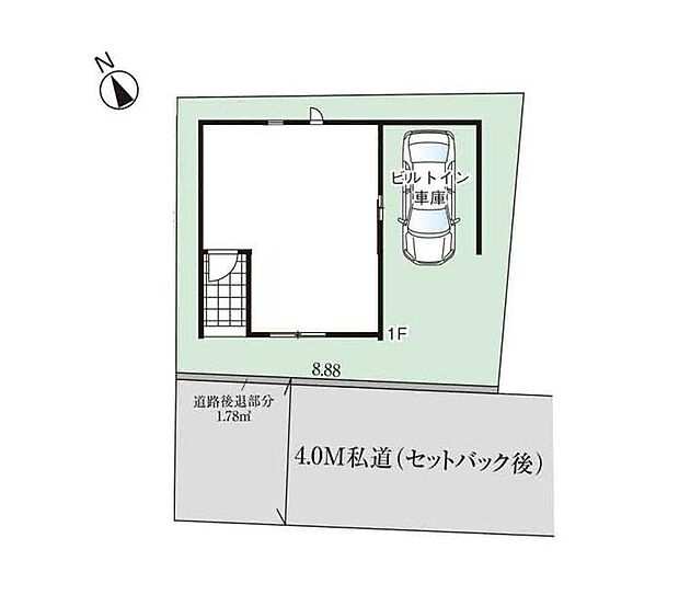 埼玉高速鉄道「南鳩ヶ谷」駅まで徒歩4分！
強烈な日差しや、雨風、ホコリなどから大切な車を守るビルトインガレージを採用しました♪