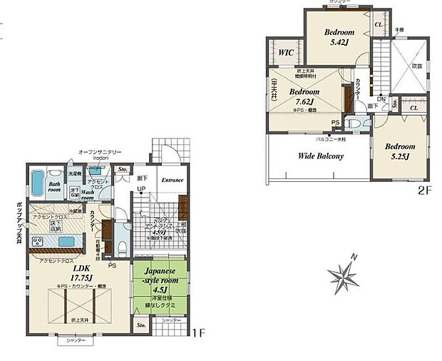 (1号棟)、価格6280万円、4LDK、土地面積158.59m2、建物面積104.01m2
