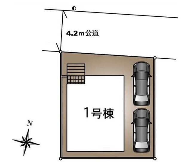 カースペース２台分ございますので、家族分の自転車を駐輪したり、来客用の駐車スペースとしてもお使いいただけます。ぜひ一度ご覧下さい！
