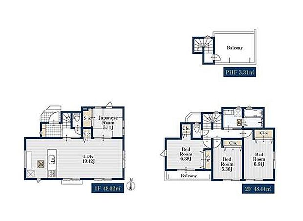 (1号棟)、価格5680万円、4LDK、土地面積86.83m2、建物面積99.77m2