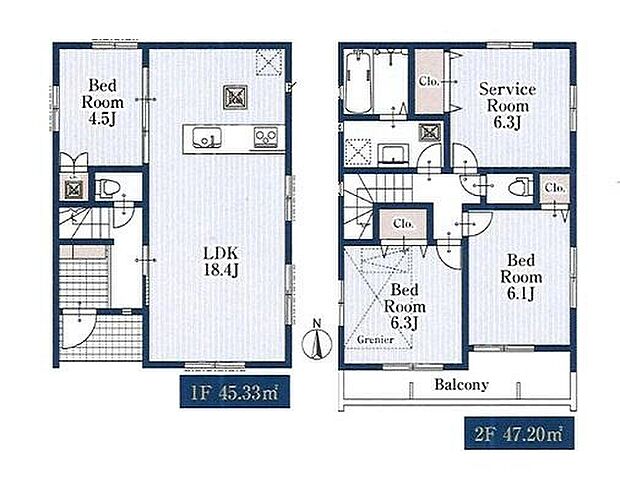(3号棟)、価格4180万円、3LDK+S、土地面積83.3m2、建物面積92.53m2
