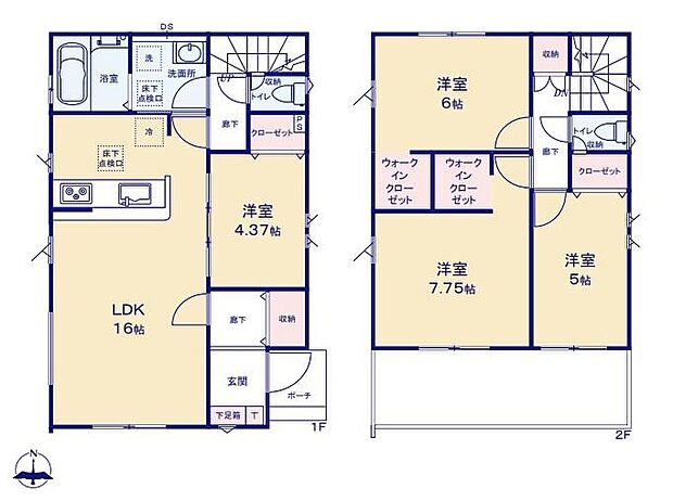 (3号棟)、価格4399万円、4LDK、土地面積116.22m2、建物面積95.23m2