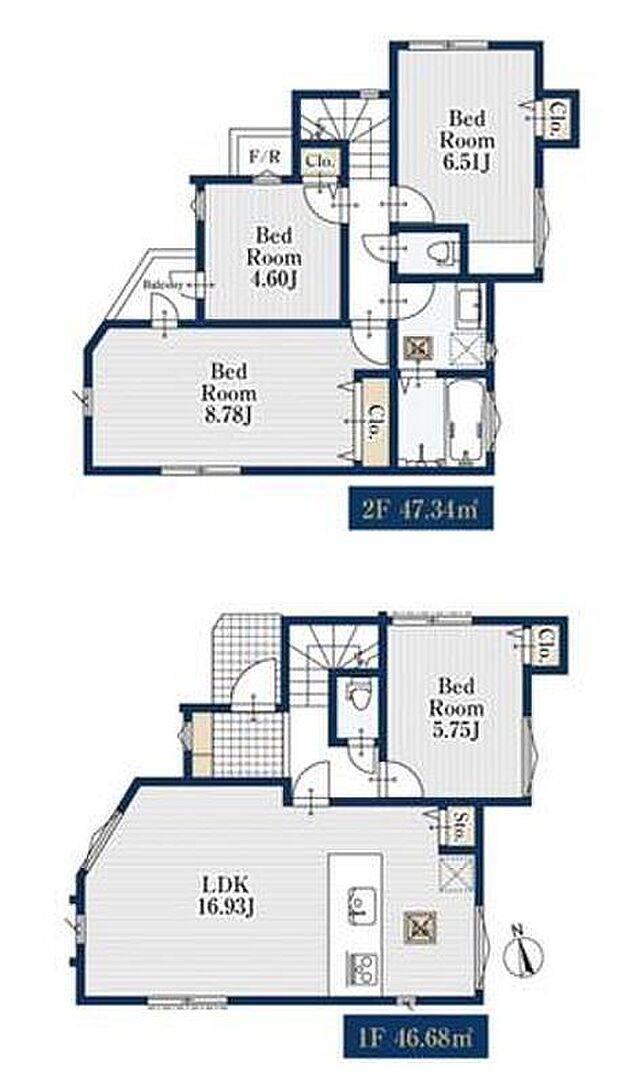 (1号棟)、価格5380万円、4LDK、土地面積82.79m2、建物面積94.02m2