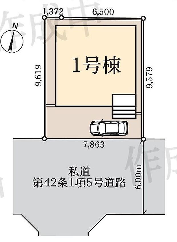 整形地×南道路♪資産価値のある綺麗な土地の形、陽当たり良好な南道路と人気の条件を満たしております♪