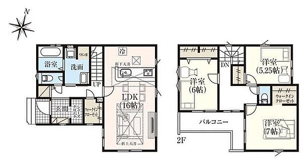 (1号棟)、価格3480万円、3LDK、土地面積86m2、建物面積95.63m2