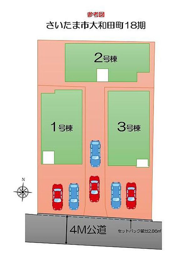 【全体区画図】南道路に面して陽当り良好♪
駅や小中学校や商業施設が徒歩圏にそろった快適環境！ぜひ一度ご覧下さい！