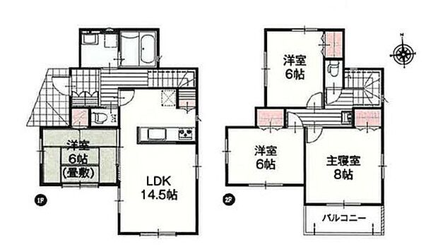 【4LDK】全洋室が6帖以上の4LDK!広くて使いやすい間取りです。
家事を手助けする食洗機付システムキッチン採用。
南面にワイドバルコニーを配置しました!これなら、洗濯物も早く乾きそうですね♪
