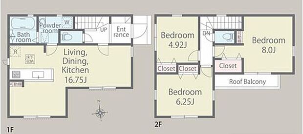【3LDK】南側に設置されたバルコニー。晴れた日にはたっぷりの洗濯物や布団を干せます！
寛ぎの時間を紡ぎだす主寝室。8帖あるので大型ベットを置いても余裕です☆