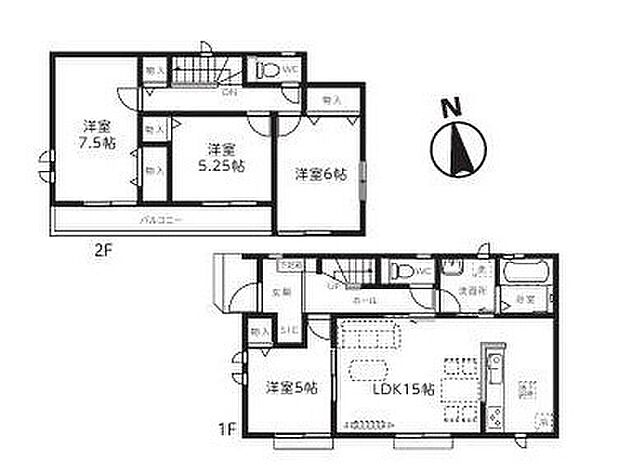 【4LDK】SICを完備！傘やレインブーツなど普段使わない雨の日グッズも収納できます。南向きの居室はバルコニーでつながっています。洗濯物をお手伝いしたり、家族のつながりを強めてくれるバルコニーです。