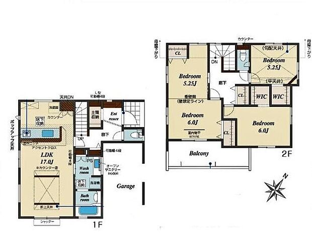 【3LDK】◇玄関周りもスッキリ片付く土間収納付き♪
◇家族構成の変化にも対応できるフレキシブルルーム付き♪
◇コートなどもスッキリ片付くウォークインクローゼット2カ所付き♪