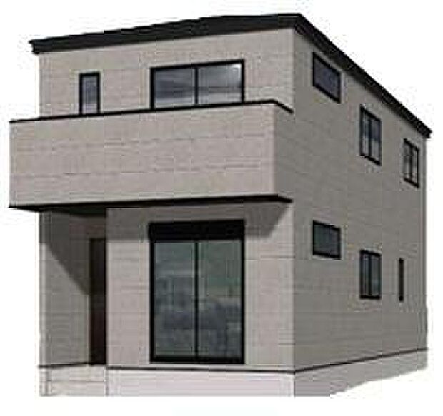 【完成予想図(外観)】(3号棟)2台(車種による)を並列駐車できるカースペース。 閑静な街並みの分譲地を是非現地にてご覧ください。 近隣の物件も併せてご紹介することも可能です。※イメージ画像は実際とは異なる場合があります。