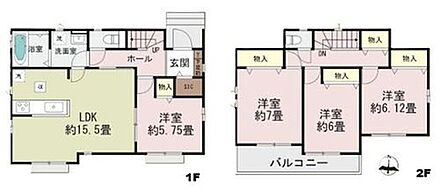 玄関横のシューズインクローゼットにはシーズンオフの履物や傘などが効率よく収納でき、いつでもすっきりお客様をお迎えできます☆全居室に収納を完備しておりますので、居室の全空間を有効活用出来ます♪ 