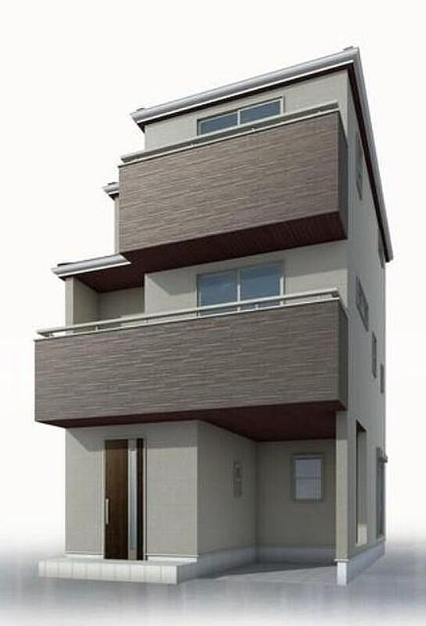 【完成予想図(外観)】今から見たい！大歓迎です♪ お気軽にホームトレードセンターまでお問い合わせください。 近隣の物件も併せてご紹介することも可能です。※イメージ画像は実際とは異なる場合があります。