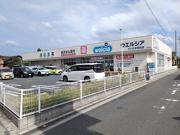 ウエルシアさいたま栄和店（約800m）