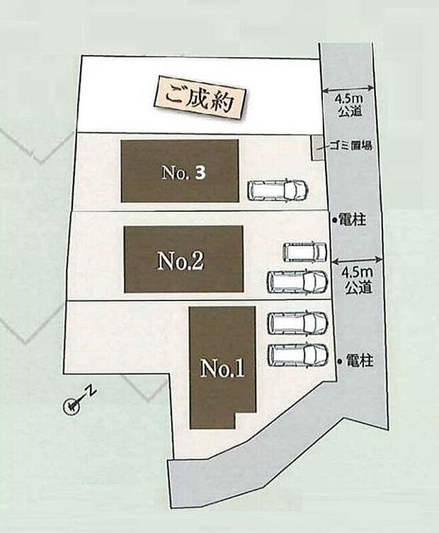 【全体区画図】敷地内駐車場完備で車通勤やお買物もラクラク♪
ぜひ一度ご覧ください!