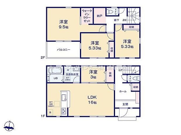 【4LDK+S】☆主寝室9.5帖+WIC設置☆
主寝室は9.5帖の広々空間を確保致しました！WICが付いており鞄などの小物から大きな物までたっぷり収納できます♪