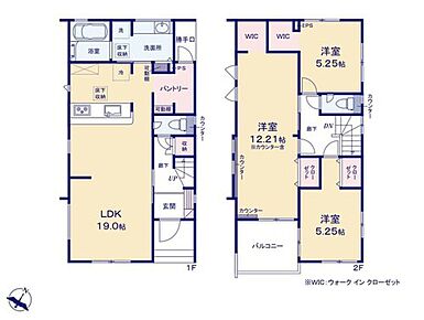 棚付き大容量のパントリーは勝手口からも出入り可能☆
水など重い荷物もリビングを通らず、直接パントリーに収納できます♪ 