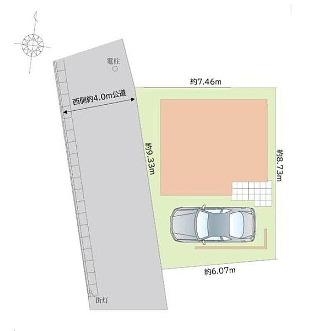 【全体区画図】「武蔵浦和」「中浦和」駅が徒歩圏内のアクセス良好立地！お車から玄関までの距離が近いのでたくさんお買い物をした日も大丈夫♪コンビニは徒歩4分に、スーパーも徒歩圏内にそろった快適環境です♪