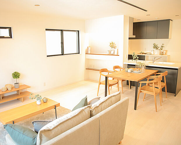 【ondo建物プラン例/キッチン】
対面キッチンでLDKのお子様の様子が見渡せ安心してお料理ができます◎