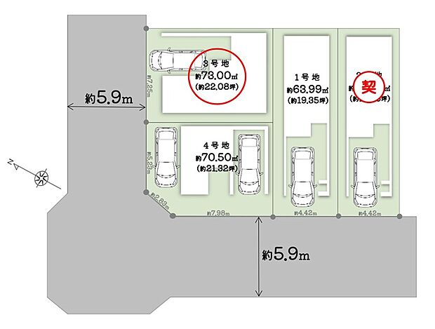 \ 全4区画の分譲地×ファミリー層にも人気エリア◎/
■分譲地なのでセキュリティー面も安心です!