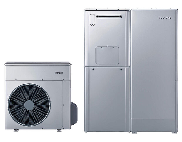 【【エコワン5X】省エネ性能に優れた給湯器】ガスと電気で効率よくお湯をつくるので給湯光熱費を大幅に抑え、CO2排出量も削減。環境にも優しいハイブリット給湯・暖房システムです。キッチンや洗面室、床暖房まで毎日をあたたかく、快適な暮らしを支えます。