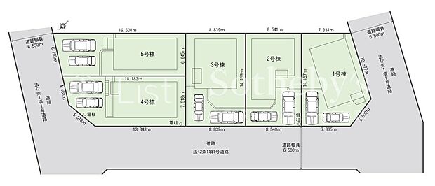 【全体区画図】※図面と異なる場合は現況を優先。