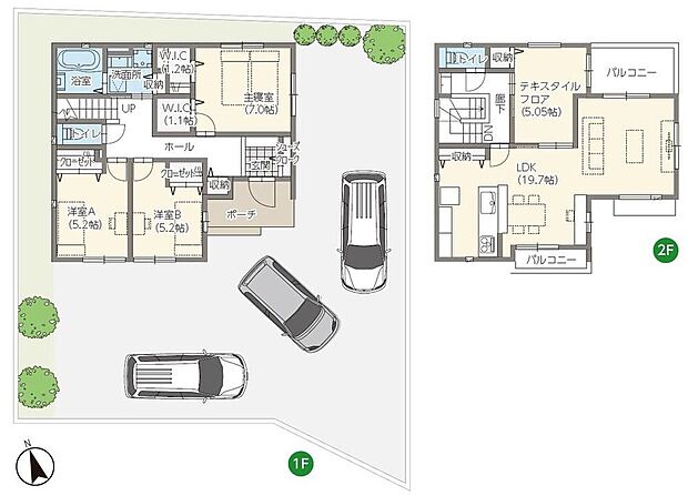 【4LDK】リバーサイドの眺めがゆったりとした時間を与えてくれる2FLDK設計のお住まい。特別な家族時間を過ごせる空間です。