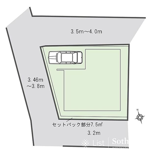 【前面道路含む外観】□現地□工事もだいぶ進み完成が近づいてきました。