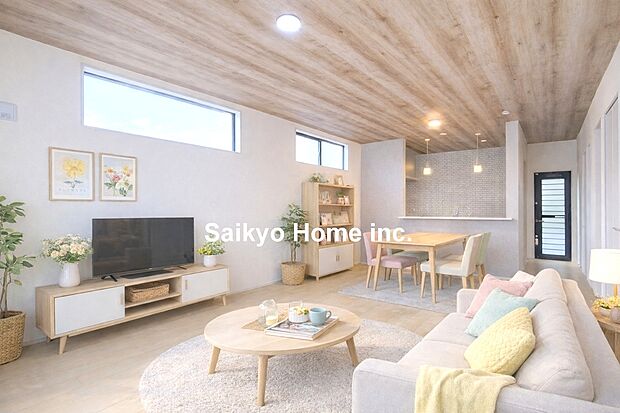 リビング※家具等はCG加工しております。