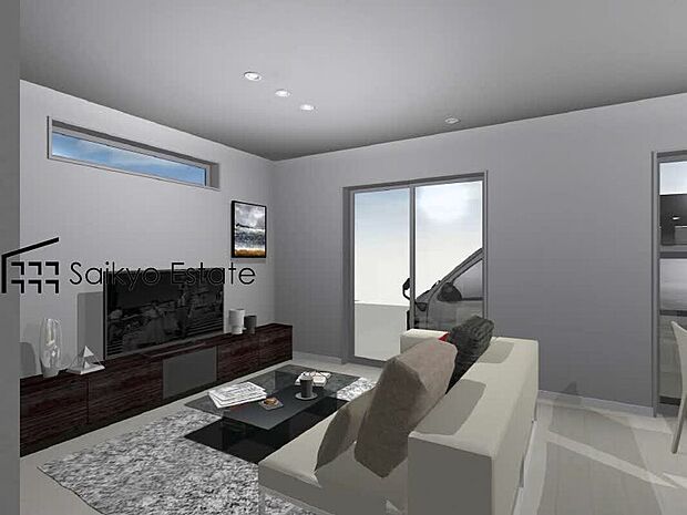 参考プランによる内観完成予想図（3LDKプラン）1号地