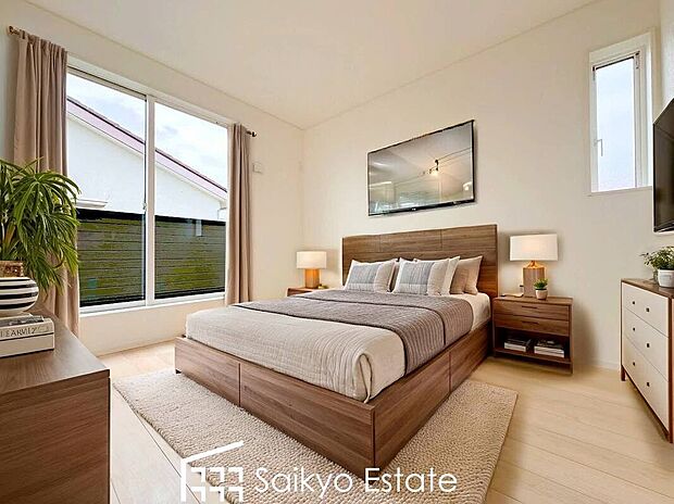 寝室※家具類はCG加工しています。
