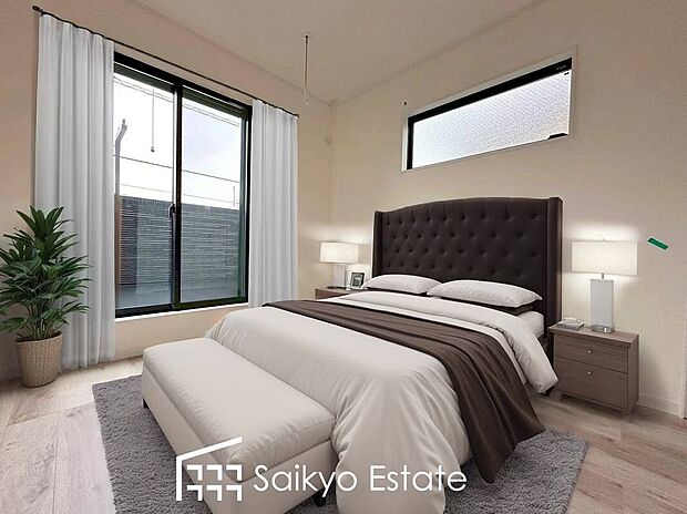 寝室※家具類はCG加工しています。

