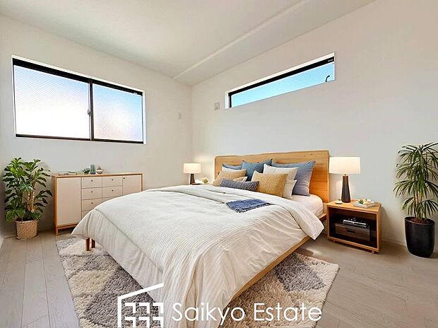 寝室※家具類はCG加工しています。
