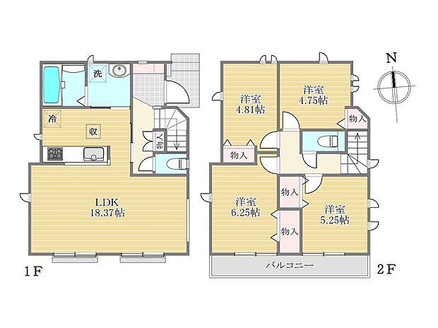 間取り図（A号棟）
