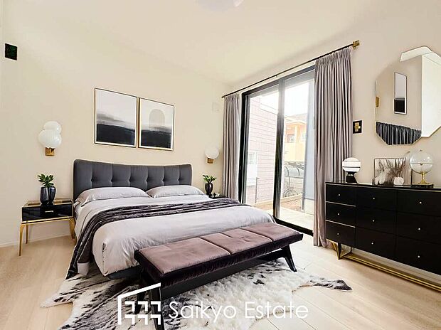 【洋室（施工例）】クローゼット付きの居室が4部屋ございますので、書斎や子供部屋、収納部屋などライフステージに合わせてご利用いただけます。
