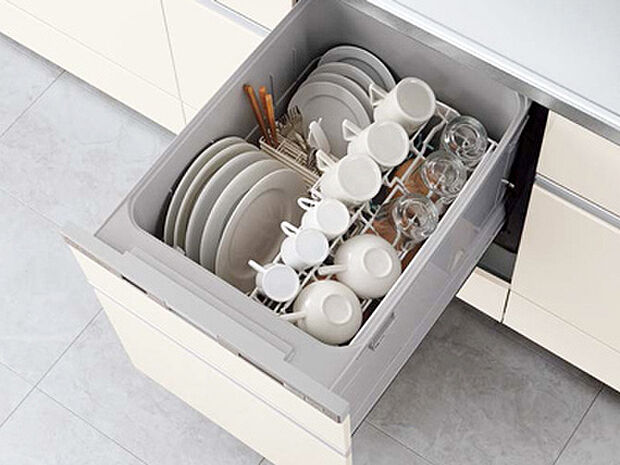 【食洗機】「ビルトイン食洗機」は手洗いよりも経済的で家計に優しく、家事の負担を軽減してくれるママの強い味方ですね。