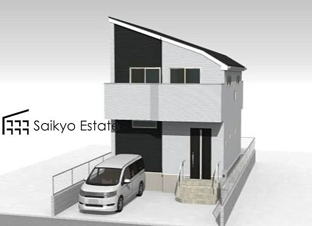 【外観完成予想図】スーパー、コンビニ、ドラッグストアが徒歩10分圏内に揃い生活環境良好です!急なお買い物も安心です♪