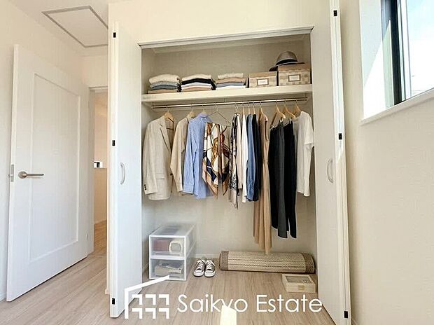 【収納【施工例】】各居室に収納を設けておりますので、衣類の他にもカバンや小物など何でも収納して、居室の全空間を有効活用できます♪
