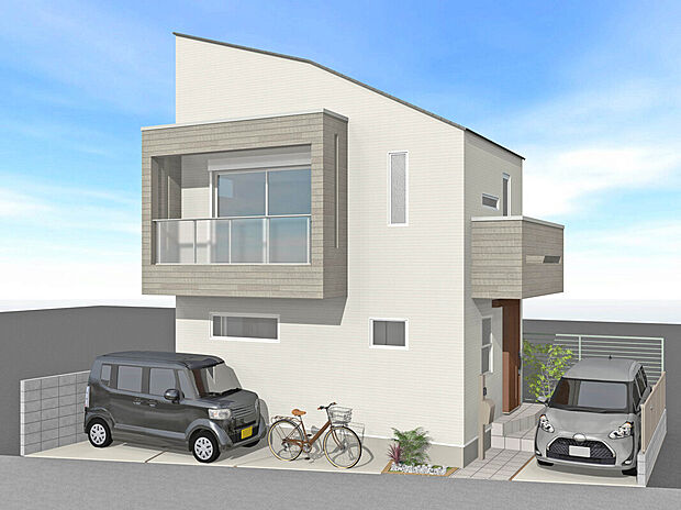 【建物完成イメージパース】
小屋裏収納が備わっている邸宅。家の空間を効率的に活用でき、収納力を大幅にアップさせることができます。限られた住宅面積を最大限に活用したい人にとって、非常に役立ちます。