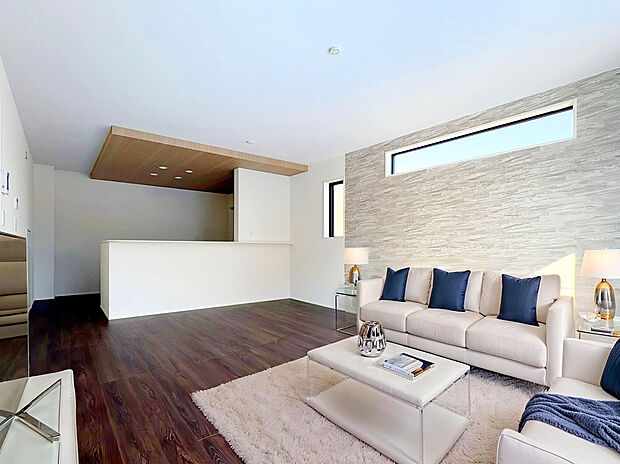 【モデルハウス棟：LDK】
各棟それぞれ独自の特色がある3～4SLDKファミリープラン！
14家族それぞれのライフスタイルに合った新しい暮らしを望めます。